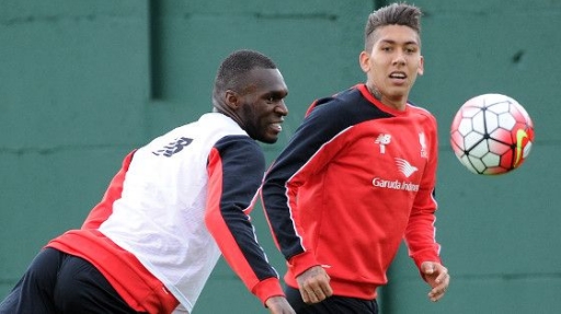 คลิปลิเวอร์พูล Christian Benteke & Roberto Firmino Training at Melwood