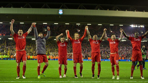 คลิปลิเวอร์พูล Full-time celebrations at Anfield