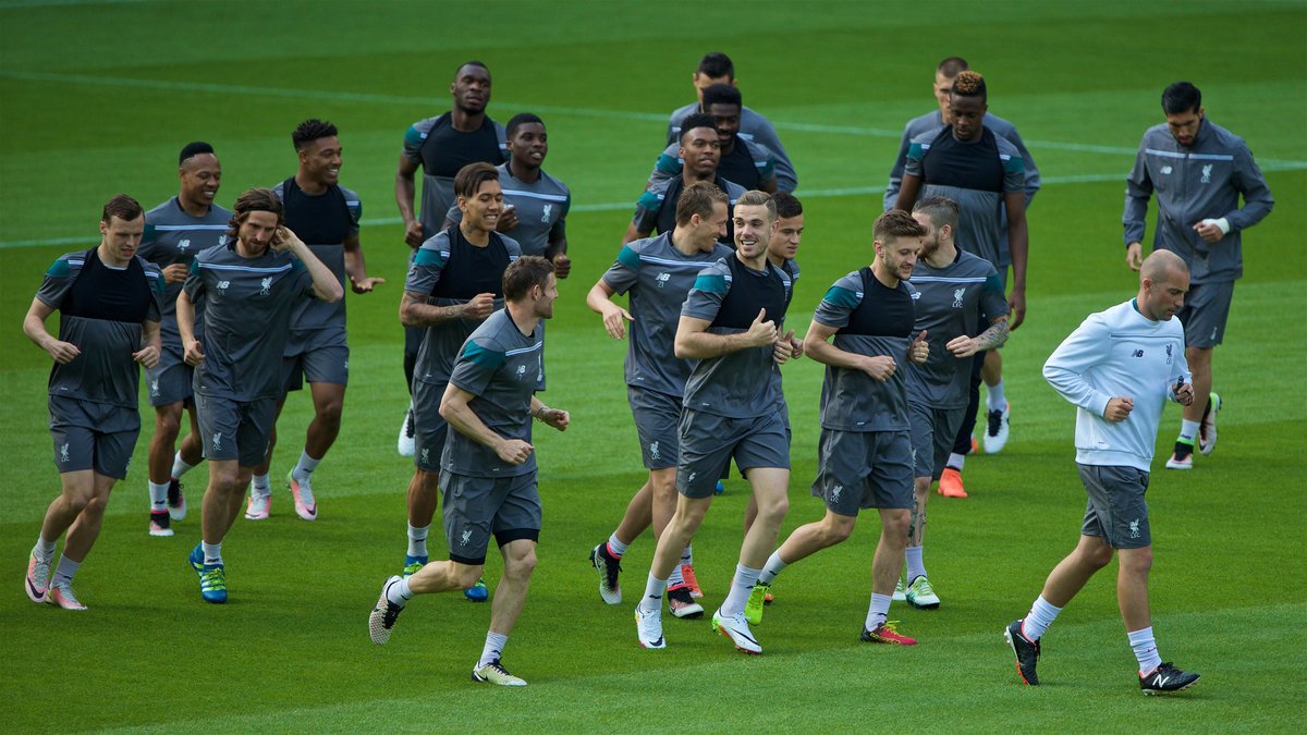 คลิปลิเวอร์พูล Liverpool train in Basel ahead of Europa League final vs. Sevilla