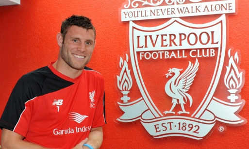 First shots of Milner at LFC First shots of Milner at LFC