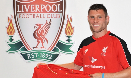 First shots of Milner at LFC First shots of Milner at LFC