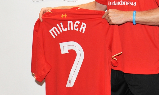 First shots of Milner at LFC First shots of Milner at LFC