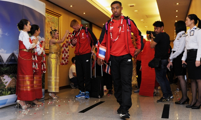 Reds arrive in Bangkok to begin tour