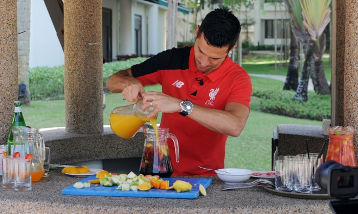 Luis Garcia: He really does drink sangria